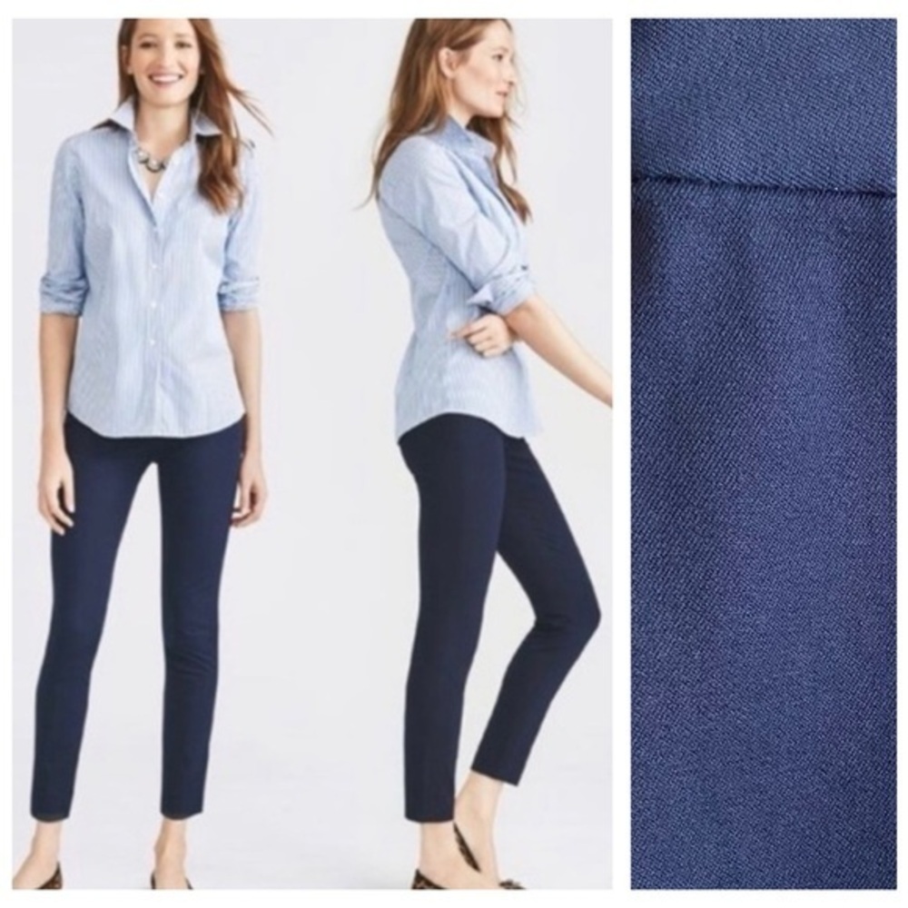 J. Crew Navy Blue Winnie Ankle Cropped Pants 14